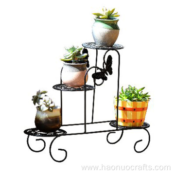 European iron art flower rack green plant rack